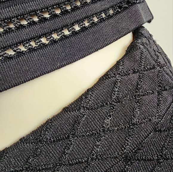 Guess Bandage Crop Top with Matching Skirt | Black | Large - Picture 6 of 9